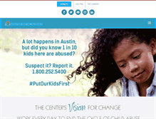 Tablet Screenshot of centerforchildprotection.org